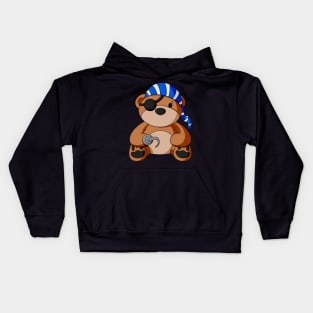 Pirate Teddy Bear Kids Hoodie